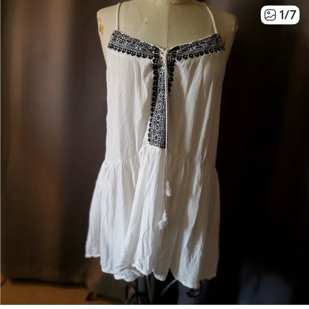 Billabong Mini Dress Sundress Halter Tunic, Size M